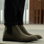 Orlaven Clarkson Chelsea Olive Pullup Leather Boots - StudGuard footwear image 6