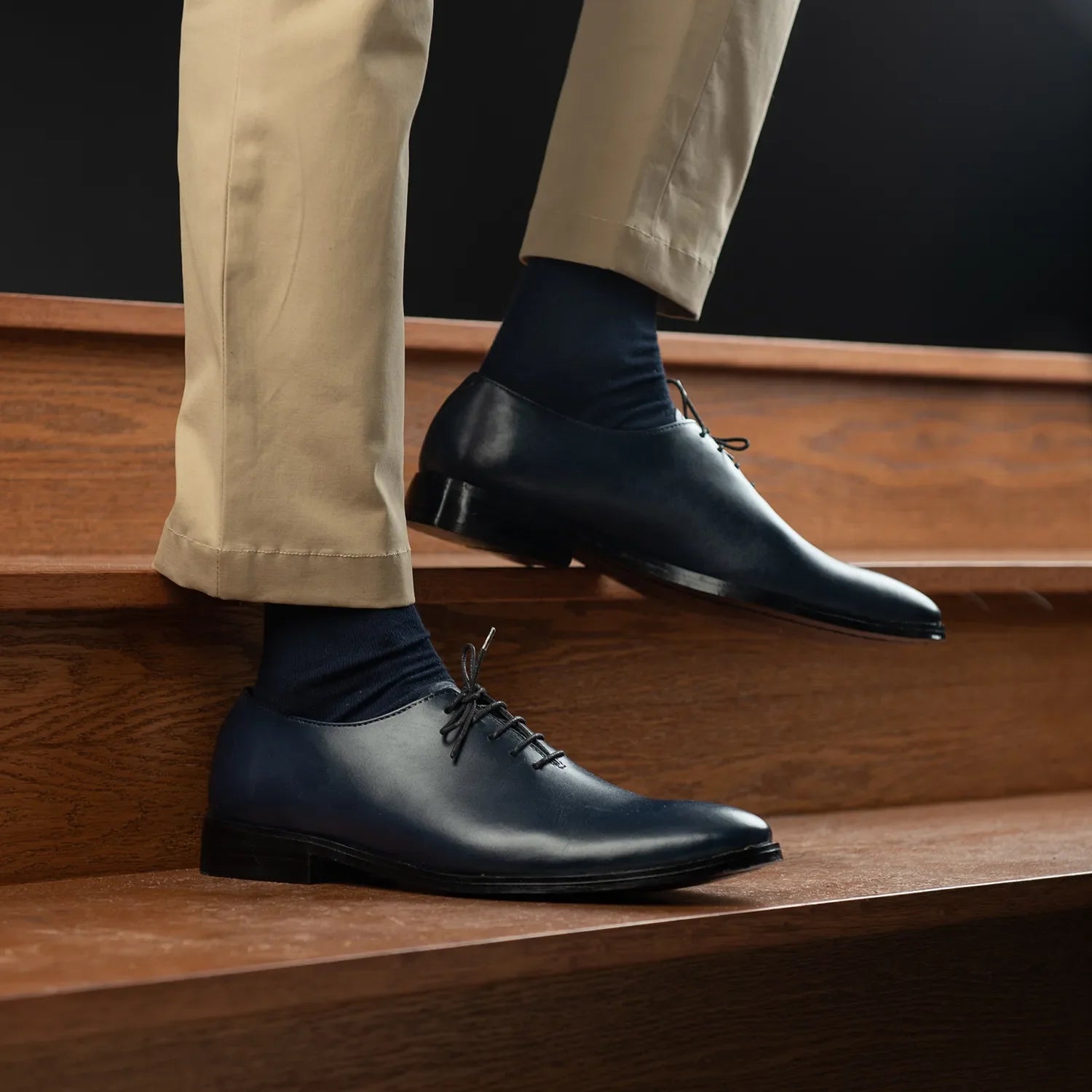 Orlaven Director Wholecut Midnight Blue Leather Shoes footwear image 10