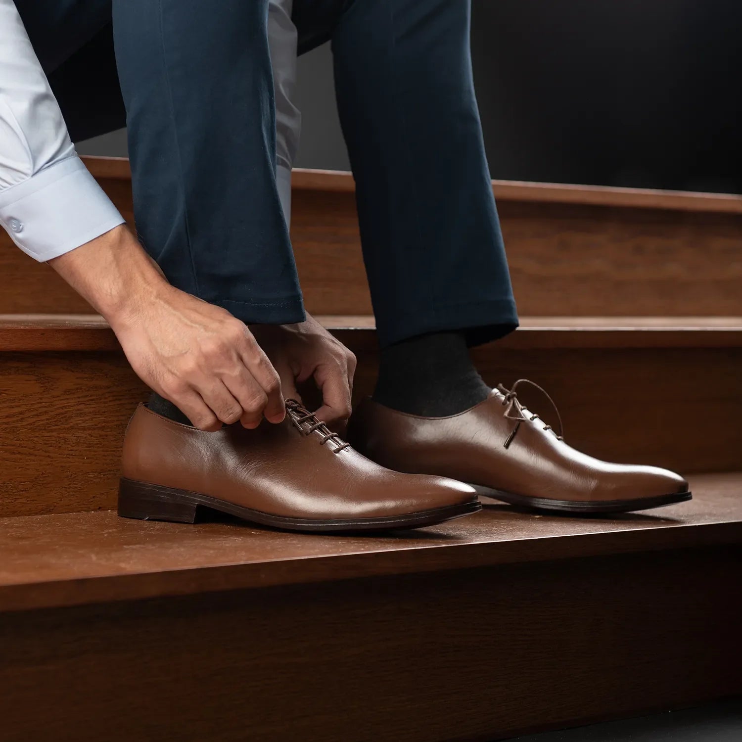 Orlaven Director Wholecut Tan Leather Shoes footwear image 10