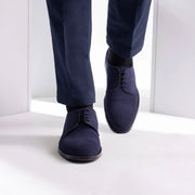 Orlaven Dirk Brogues Derby Blue Suede Leather Shoes - StudGuard footwear image 6