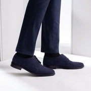 Orlaven Dirk Brogues Derby Blue Suede Leather Shoes - StudGuard footwear image 7