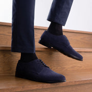 Orlaven Dirk Brogues Derby Blue Suede Leather Shoes - StudGuard footwear image 9