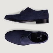Orlaven Dirk Brogues Derby Blue Suede Leather Shoes - StudGuard footwear image 4