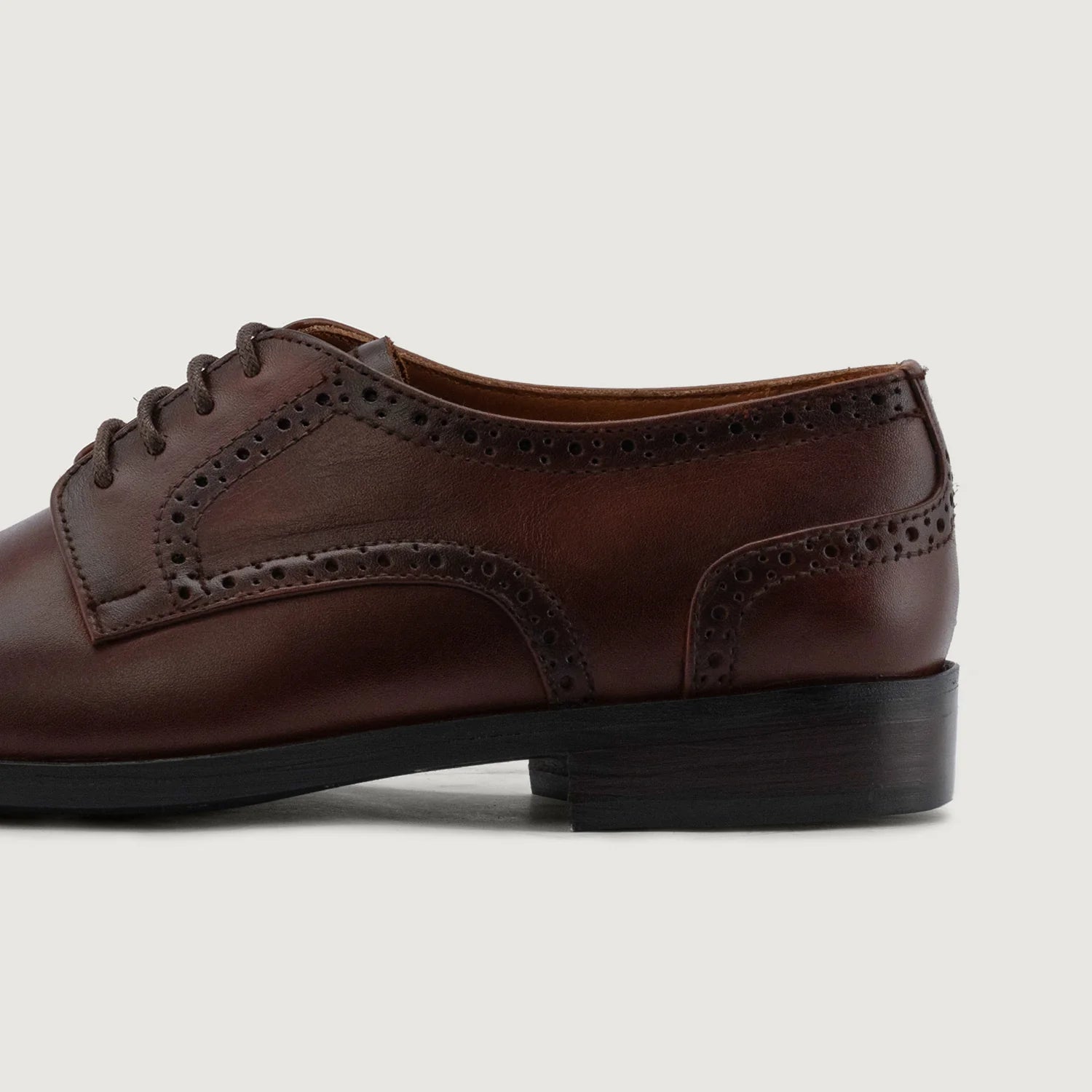 Orlaven Dirk Brogues Derby Brown Leather Shoes - StudGuard footwear image 4