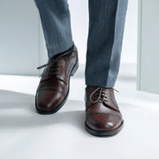 Orlaven Dirk Brogues Derby Brown Leather Shoes - StudGuard footwear image 6