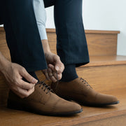 Orlaven Dirk Brogues Derby Brown Oil Pullup Leather Shoes - StudGuard footwear image 10