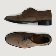 Orlaven Dirk Brogues Derby Brown Oil Pullup Leather Shoes - StudGuard footwear image 4
