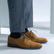 Orlaven Dirk Brogues Derby Brown Suede Leather Shoes - StudGuard footwear image 7
