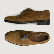 Orlaven Dirk Brogues Derby Brown Suede Leather Shoes - StudGuard footwear image 3