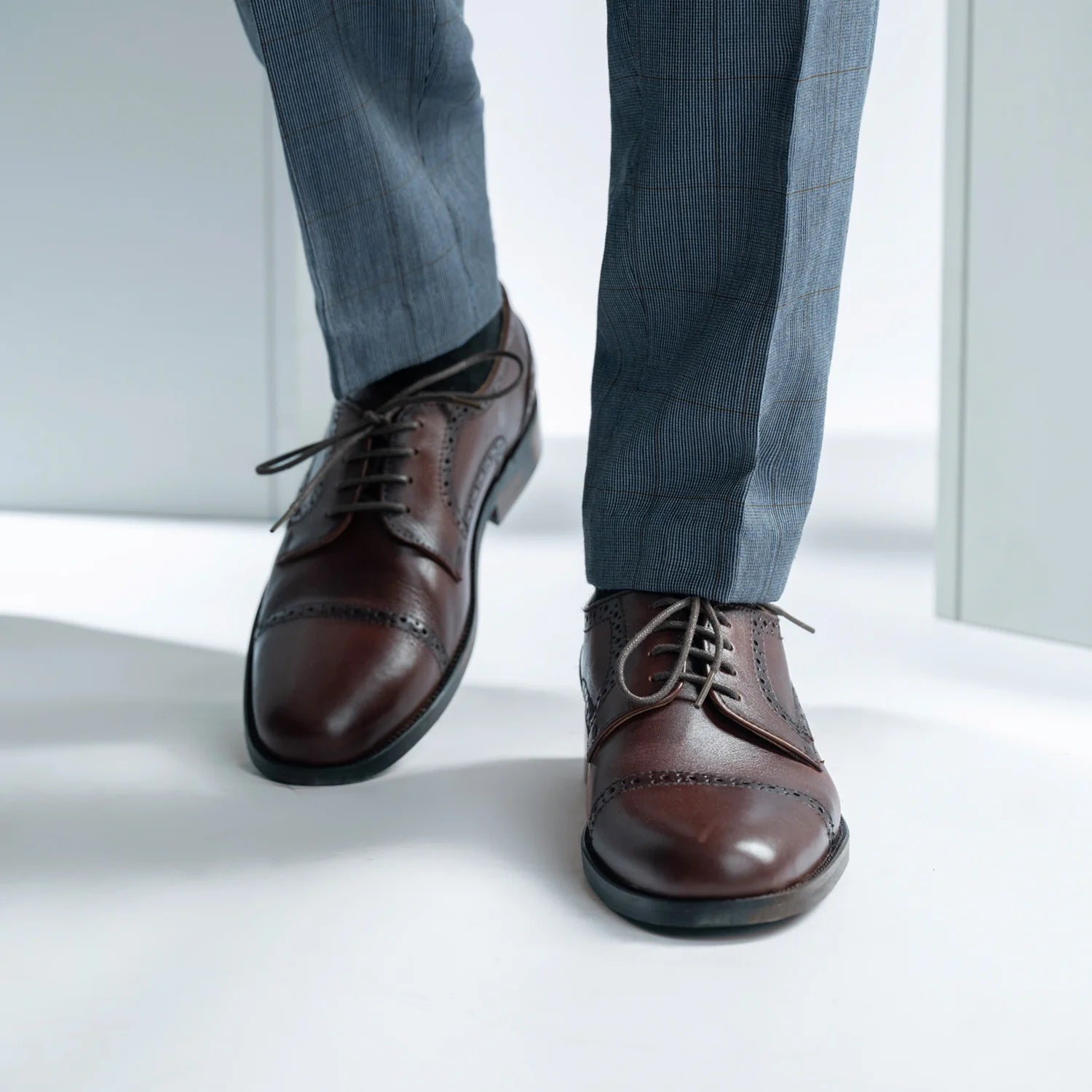 Orlaven Dirk Brogues Derby Burnished Brown Leather Shoes footwear image 6