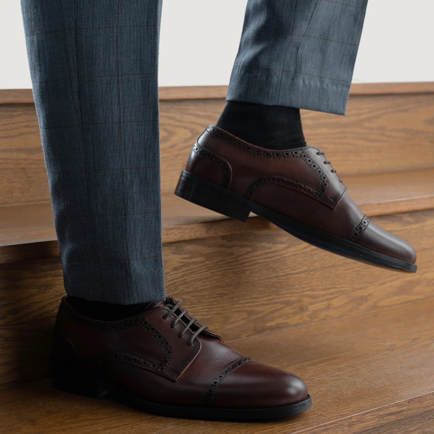 Orlaven Dirk Brogues Derby Burnished Brown Leather Shoes footwear image 8