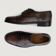 Orlaven Dirk Brogues Derby Burnished Brown Leather Shoes footwear image 3
