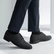 Orlaven Dirk Brogues Derby Matte Black Nubuck Leather Shoes - StudGuard footwear image 8