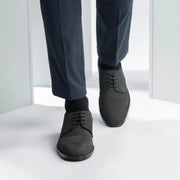 Orlaven Dirk Brogues Derby Matte Black Nubuck Leather Shoes - StudGuard footwear image 6