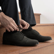 Orlaven Dirk Brogues Derby Matte Black Nubuck Leather Shoes - StudGuard footwear image 10