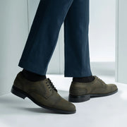 Orlaven Dirk Brogues Derby Olive Oil Pullup Leather Shoes - StudGuard footwear image 8