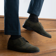 Orlaven Dirk Brogues Derby Olive Oil Pullup Leather Shoes - StudGuard footwear image 9