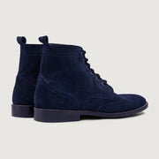 Orlaven Duster Brogues Blue Suede Leather Boots - StudGuard footwear image 4