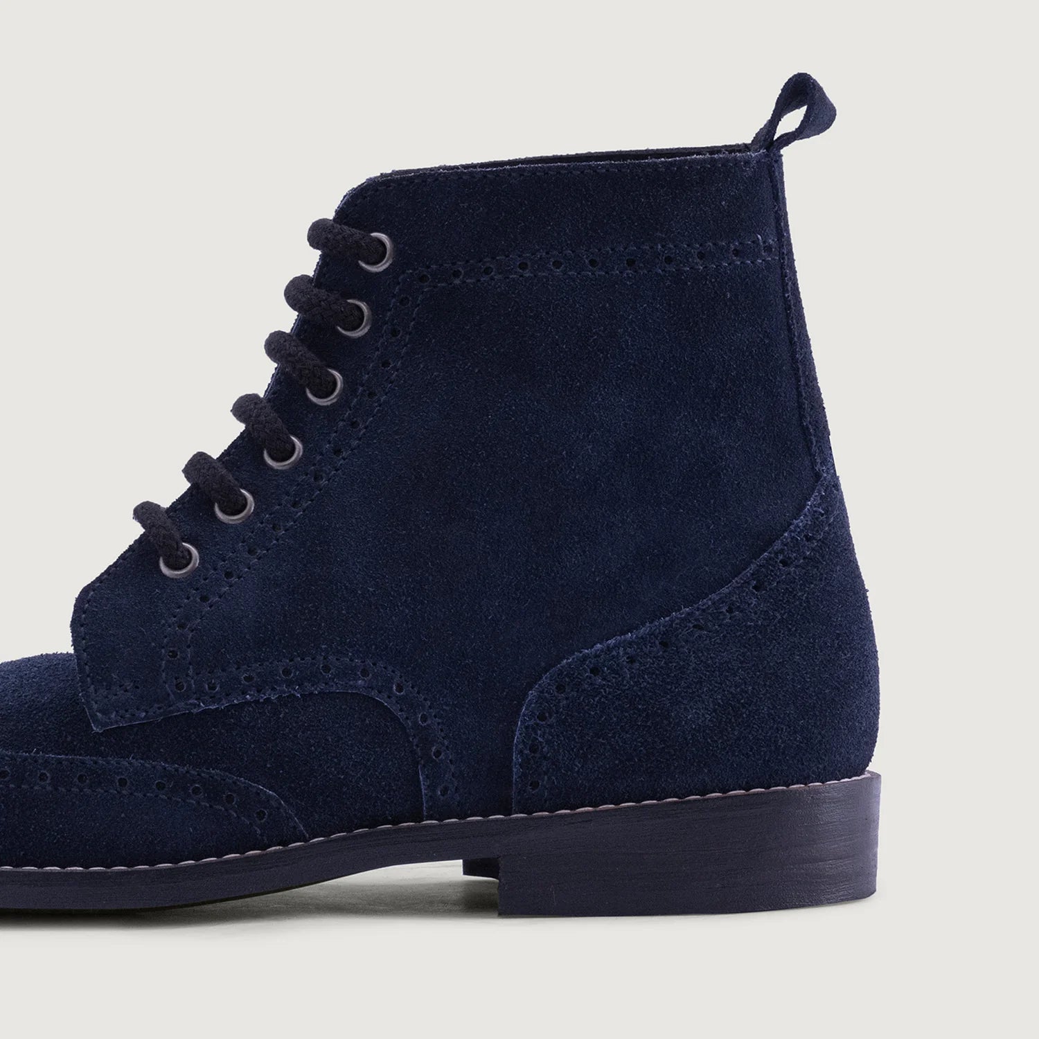 Orlaven Duster Brogues Blue Suede Leather Boots - StudGuard footwear image 5
