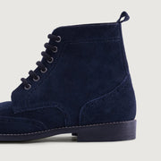 Orlaven Duster Brogues Blue Suede Leather Boots - StudGuard footwear image 5