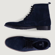 Orlaven Duster Brogues Blue Suede Leather Boots - StudGuard footwear image 3