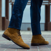 Orlaven Duster Brogues Derby Brown Suede Leather Boots - StudGuard footwear image 8