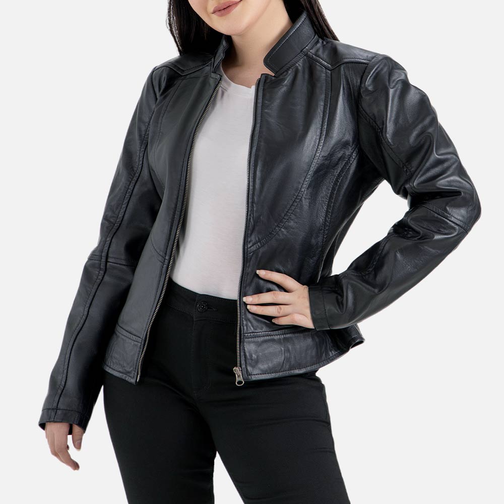 Sestriere Leather Biker Jacket