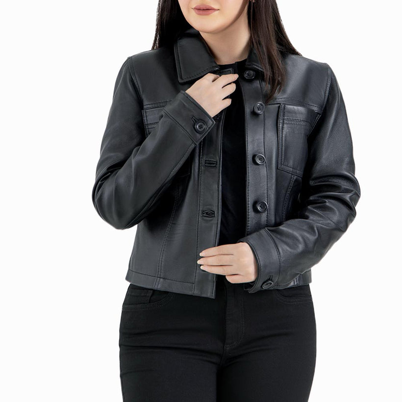 Capri Leather Biker Jacket