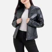 Nera Notte Leather Biker Jacket