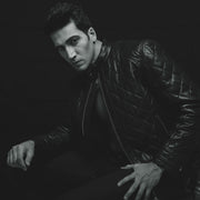 Henry Quilted Black Leather Jacket