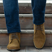 Orlaven Knight Derby Brown Suede Leather Boots - StudGuard footwear image 6