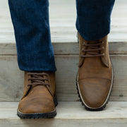 Orlaven Knight Derby Burnt Copper Pullup Leather Boots - TerraGrip footwear image 6