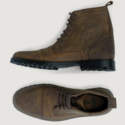Orlaven Knight Derby Burnt Copper Pullup Leather Boots - TerraGrip footwear image 4
