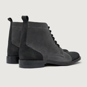 Orlaven Knight Derby Grey & Black Leather Boots - StudGuard footwear image 4