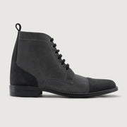 Orlaven Knight Derby Grey & Black Leather Boots - StudGuard footwear image 2