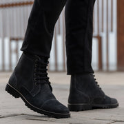 Orlaven Knight Derby Grey Suede Leather Boots - TerraGrip footwear image 7