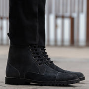 Orlaven Knight Derby Grey Suede Leather Boots - TerraGrip footwear image 9