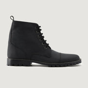 Orlaven Knight Derby Black Matte Nubuck Leather Boots - TerraGrip footwear image 2