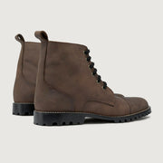 Orlaven Knight Derby Waxed Brown Pullup Leather Boots - TerraGrip footwear image 3