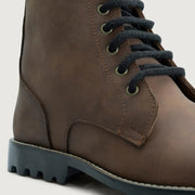 Orlaven Knight Derby Waxed Brown Pullup Leather Boots - TerraGrip footwear image 5