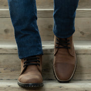Orlaven Knight Derby Waxed Brown Pullup Leather Boots - TerraGrip footwear image 6