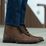 Styled On-Foot Perspective Demonstrating Ankle Fit & Silhouette on Model