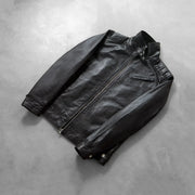 Legacy Black Leather Biker Jacket