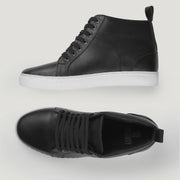 Orlaven Marty High Top Black Leather Sneakers footwear image 3