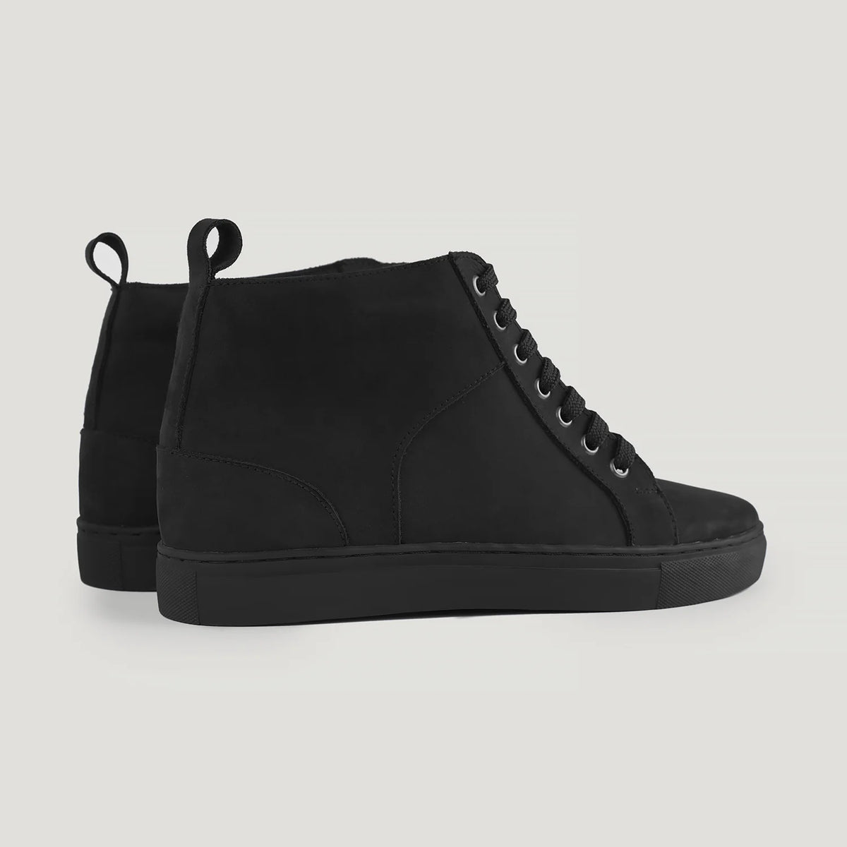Orlaven Marty High Top Black Nubuck Sneakers footwear image 10