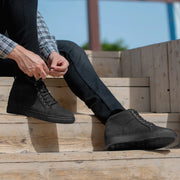 Orlaven Marty High Top Black Nubuck Sneakers footwear image 5