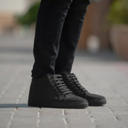 Orlaven Marty High Top Black Nubuck Sneakers footwear image 1