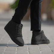 Orlaven Marty High Top Black Nubuck Sneakers footwear image 2