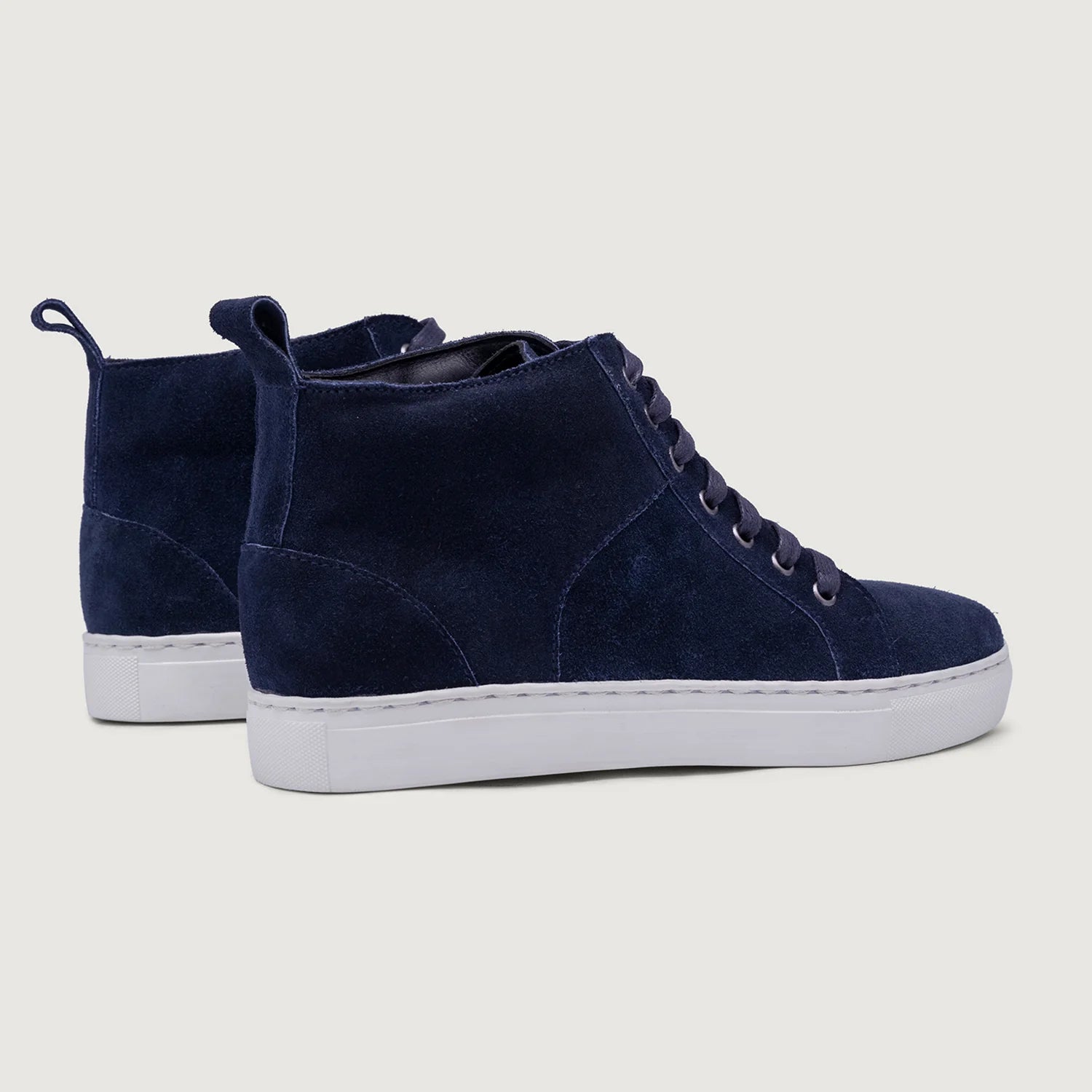 Orlaven Marty High Top Blue Suede Leather Sneakers footwear image 3