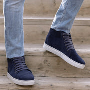 Orlaven Marty High Top Blue Suede Leather Sneakers footwear image 9